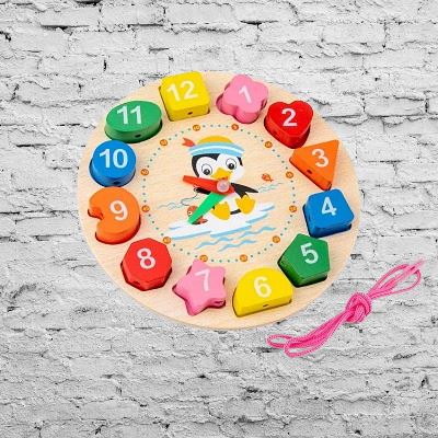 Jeu d'eveil bebe - WoodenToys™ - Horloge